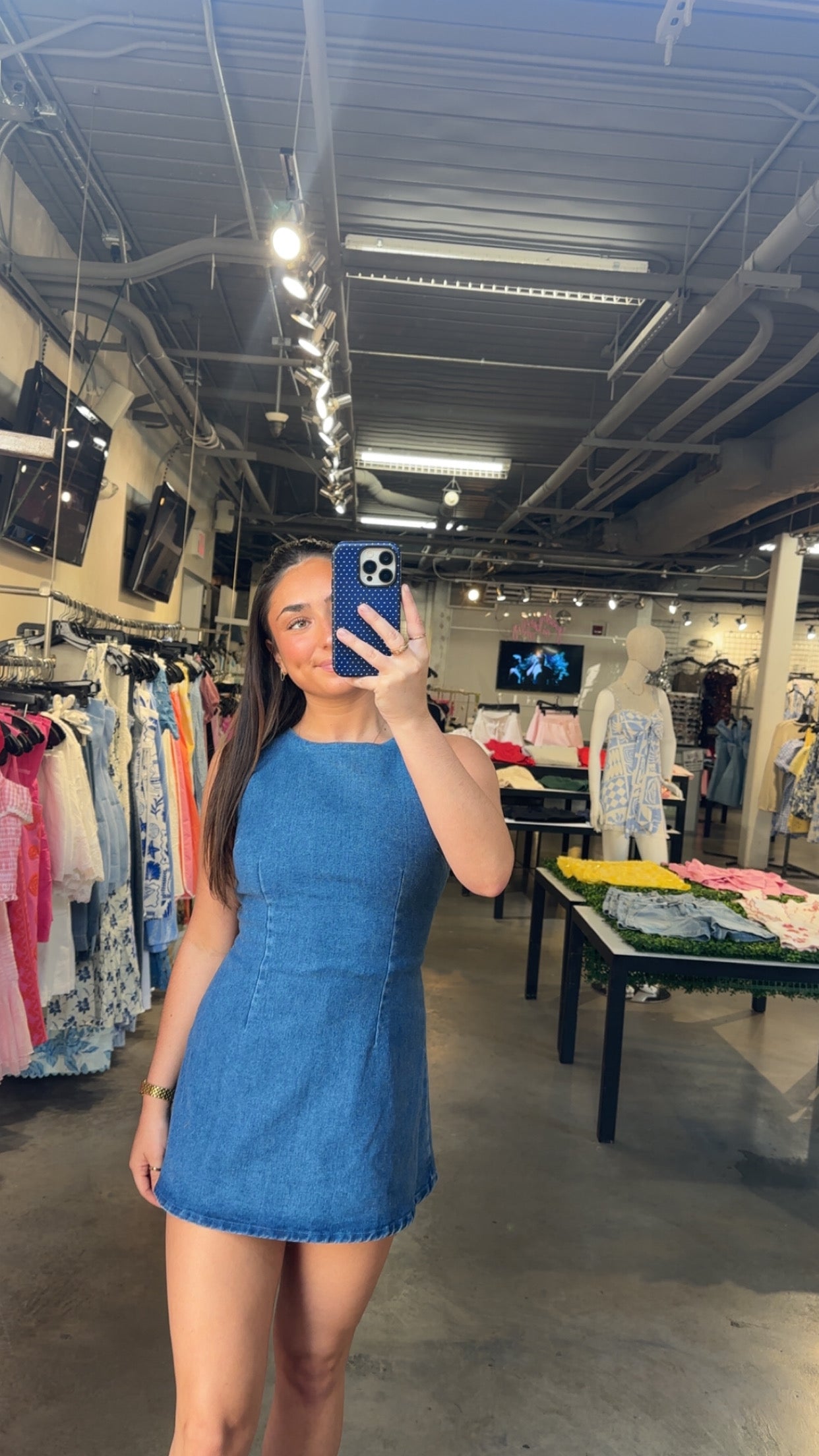 MADISON DENIM DRESS