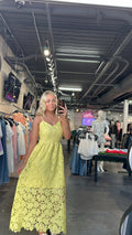 Lemon Lace Dress