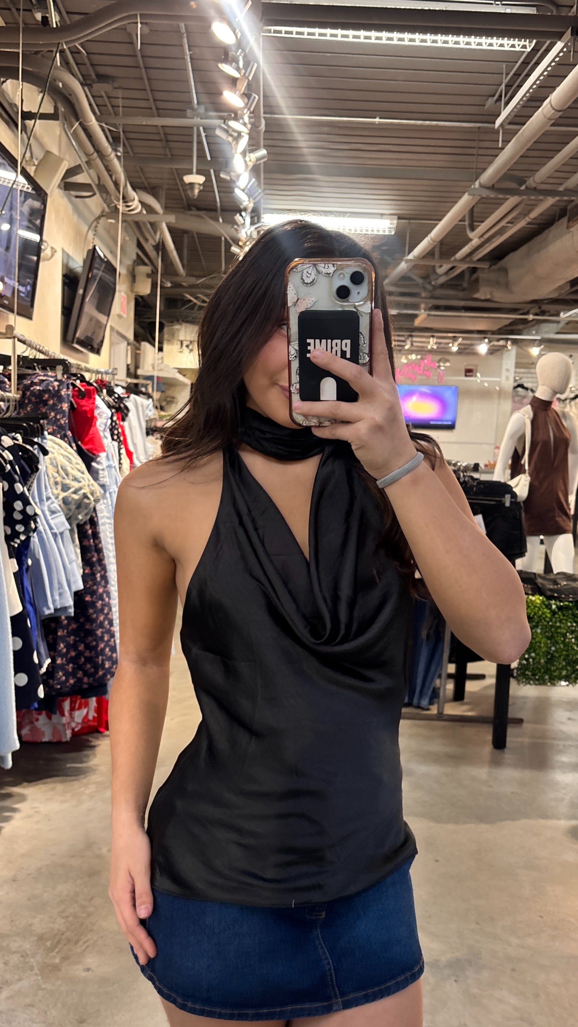 BROOKE MINI DENIM SKORT