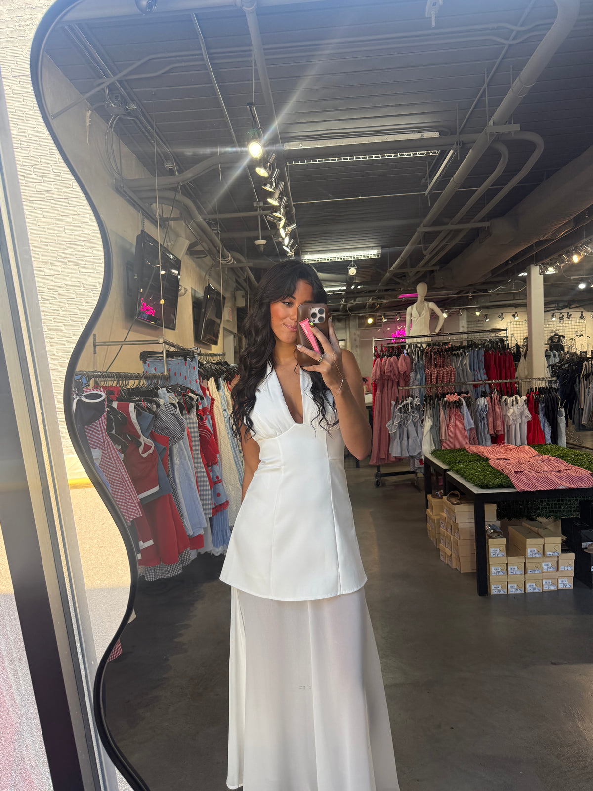 WHITE LOTUS DRESS