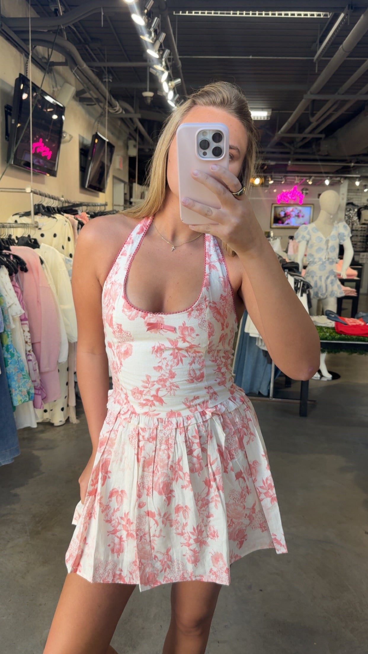 CLAIRE MINI FLORAL DRESS