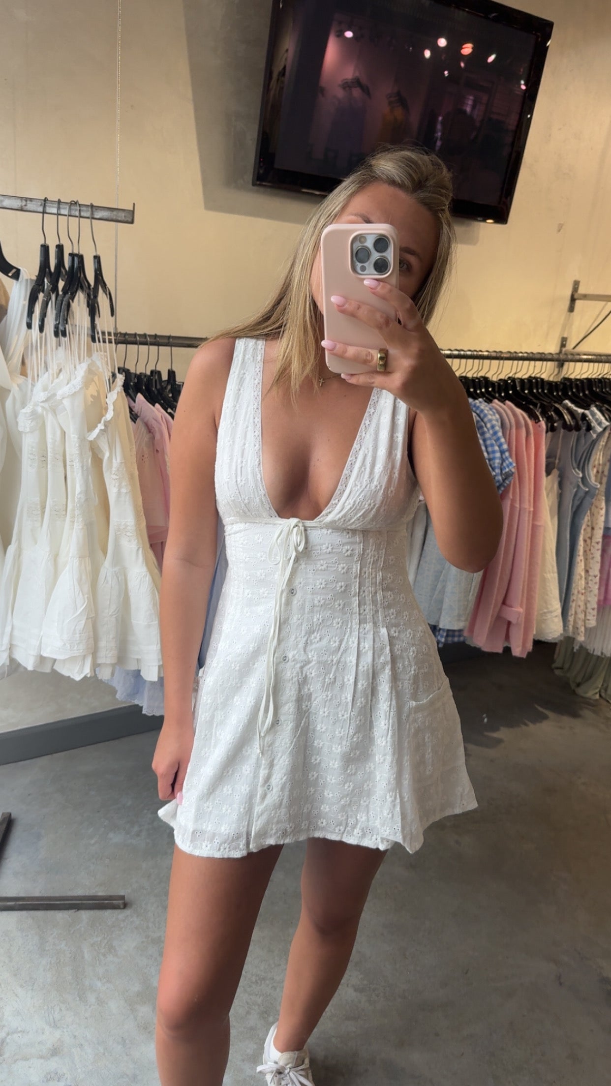 GARDEN PALMS MINI DRESS