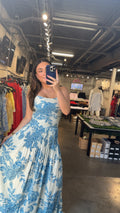 FLORA SCRUNCH MAXI