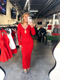 Club red dress