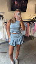 BLUE CHECK SET