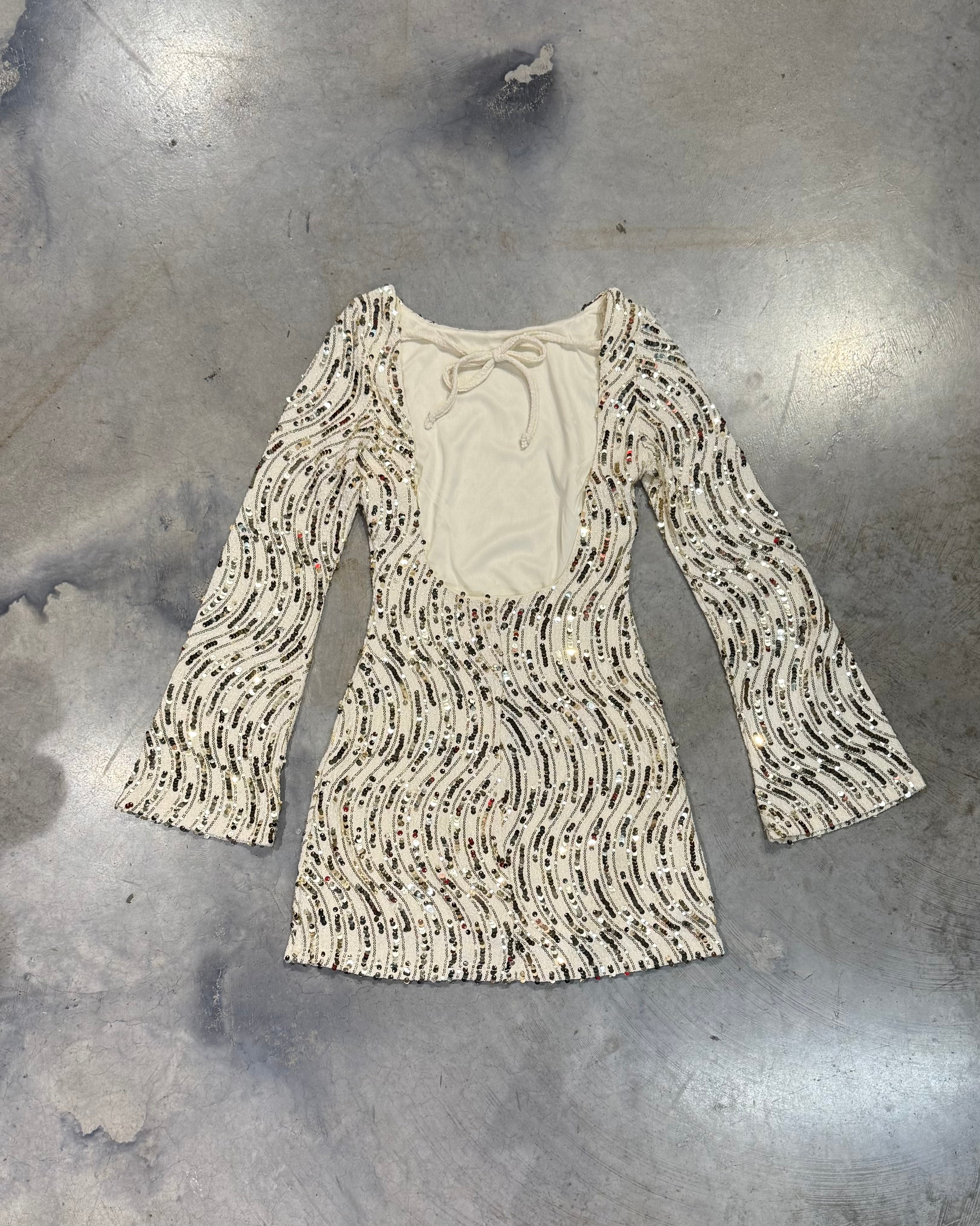 BELLE GOLD SEQUIN DRESS