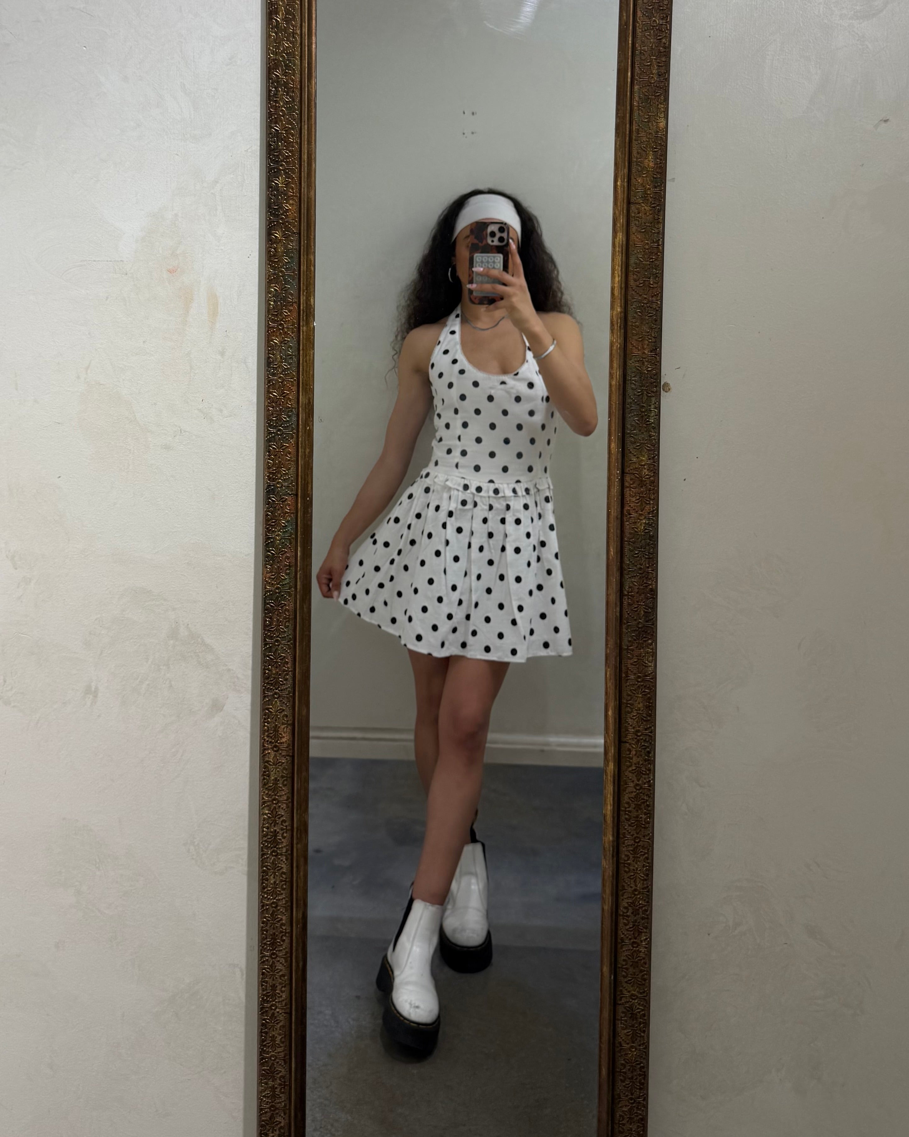 POLKA MINI DRESS