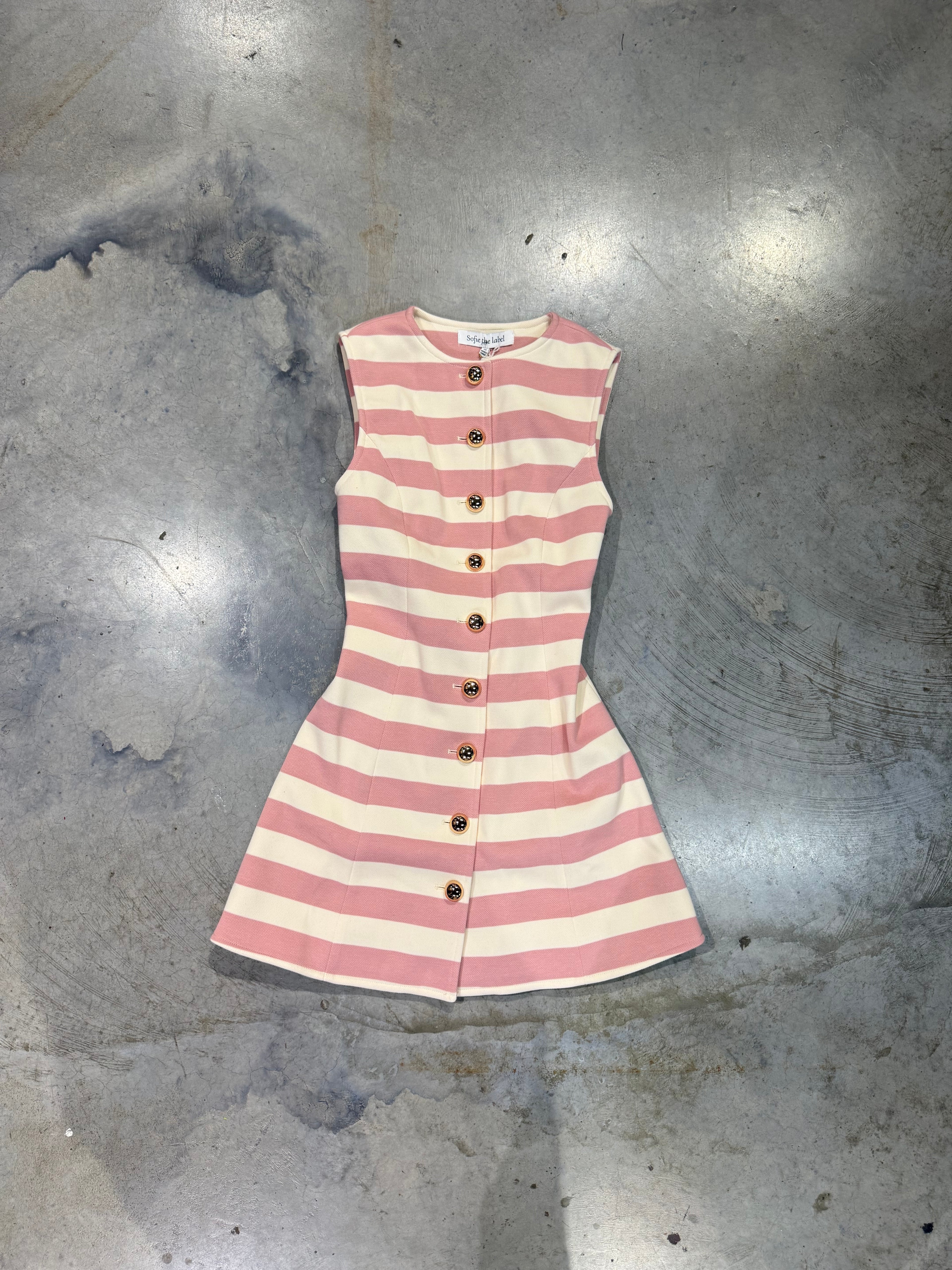 BLAIR STRIPED MINI DRESS