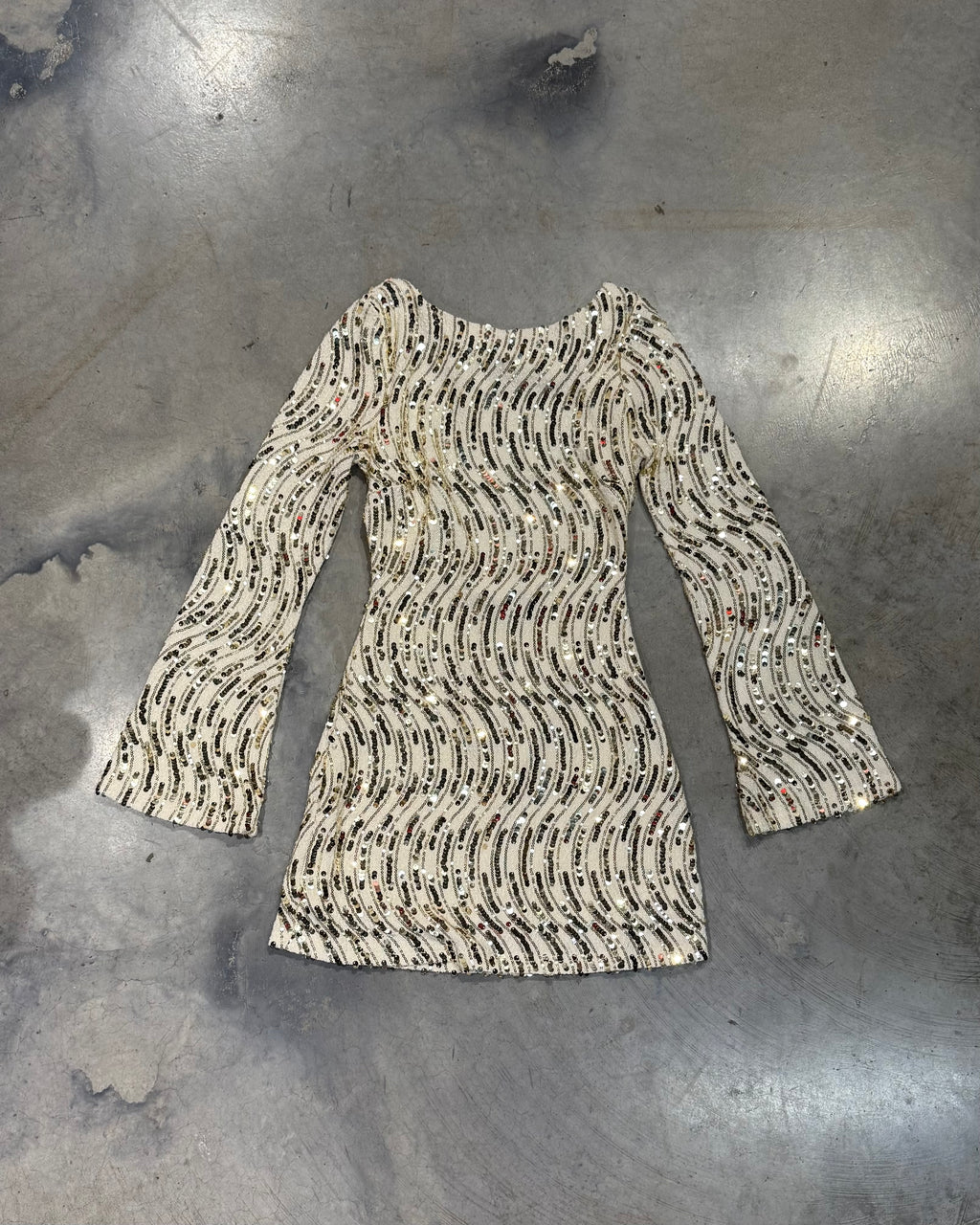 BELLE GOLD SEQUIN DRESS