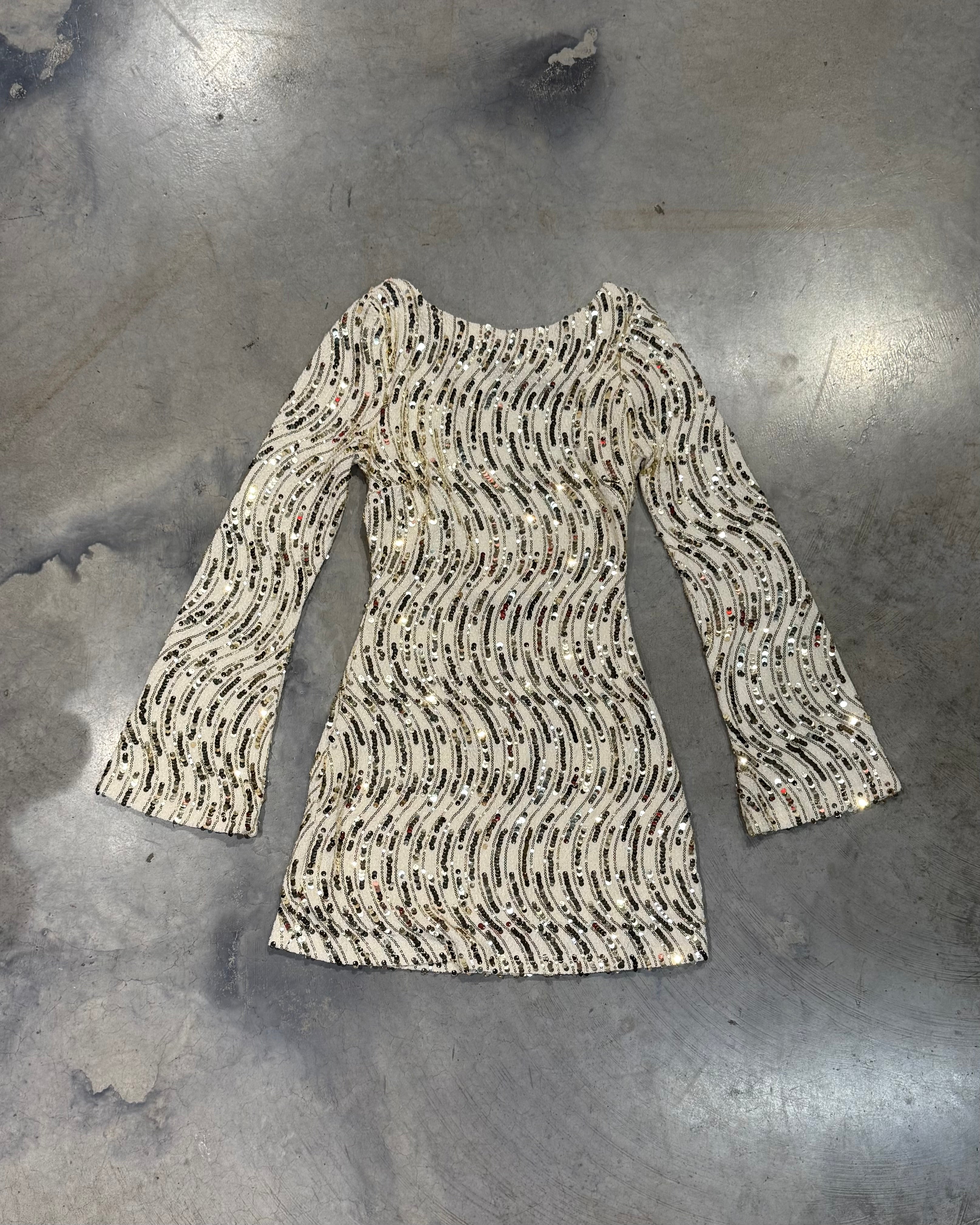 BELLE GOLD SEQUIN DRESS