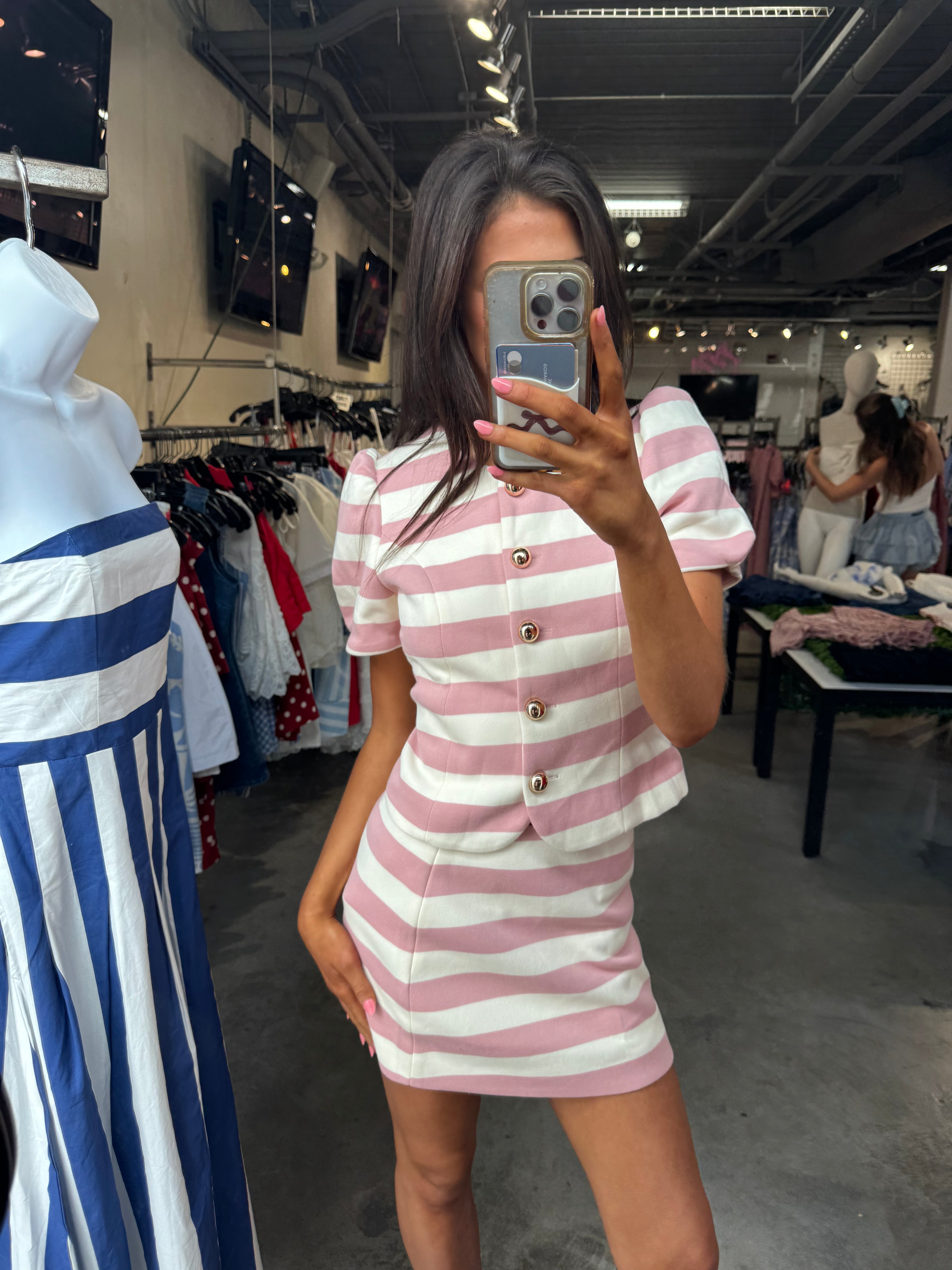 COLETTE STRIPED SET