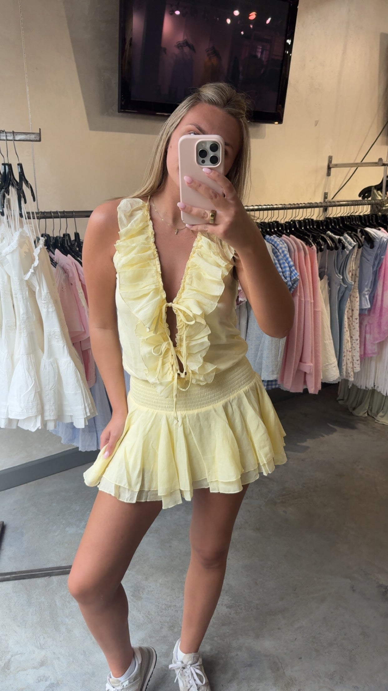 MANGO BLOSSOM MINI DRESS