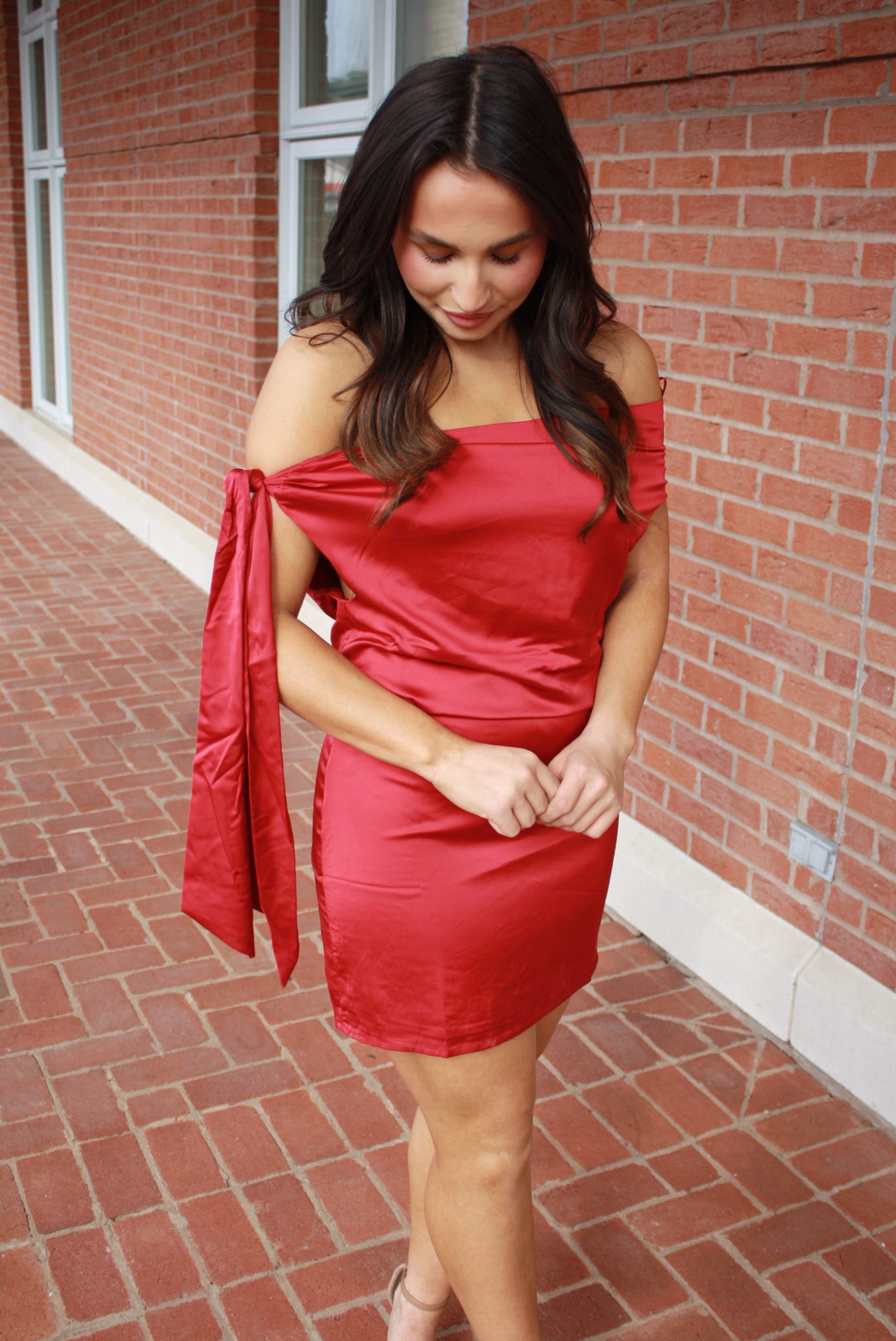 ISLE SATIN MINI DRESS