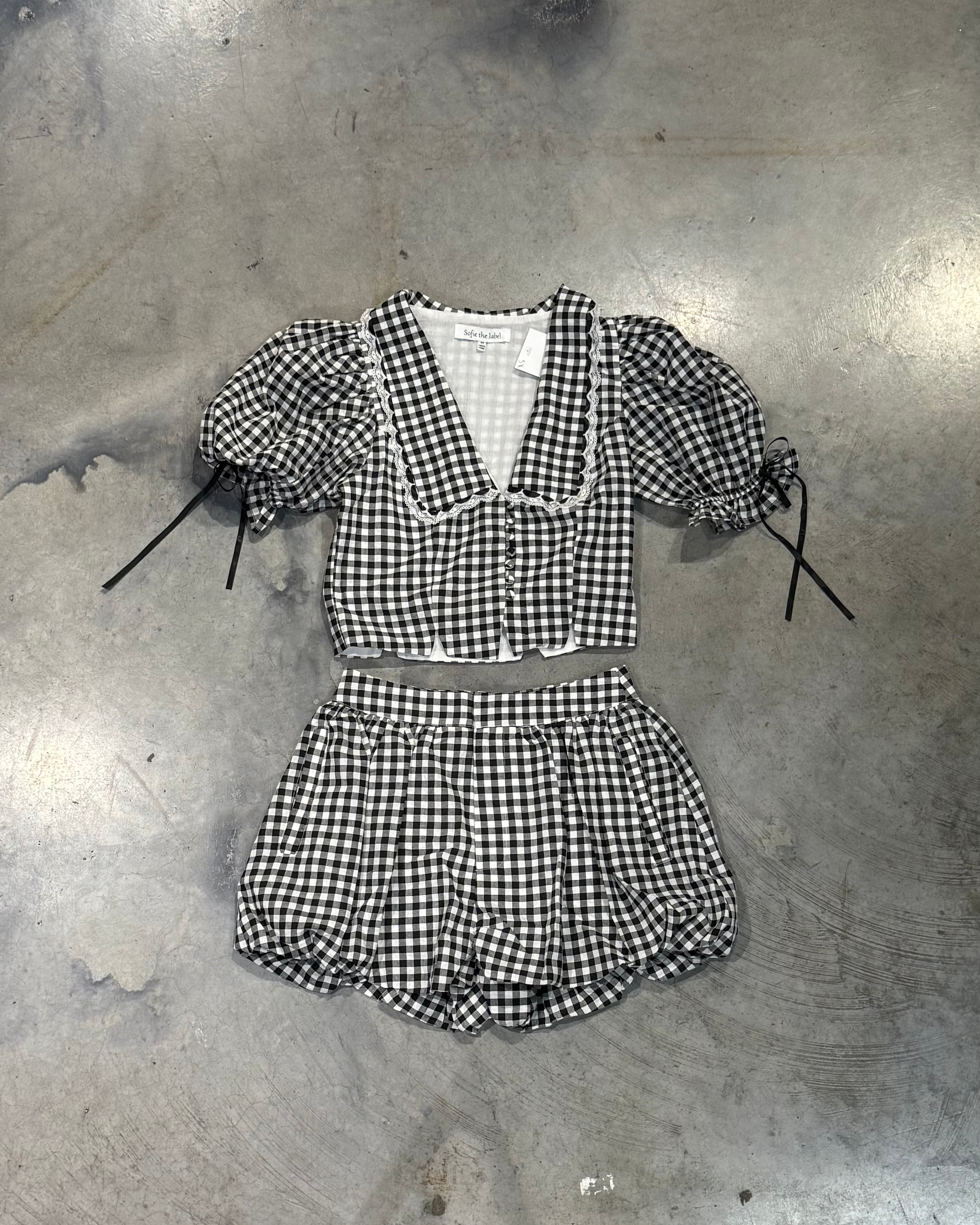 SAMMIE GINGHAM SET