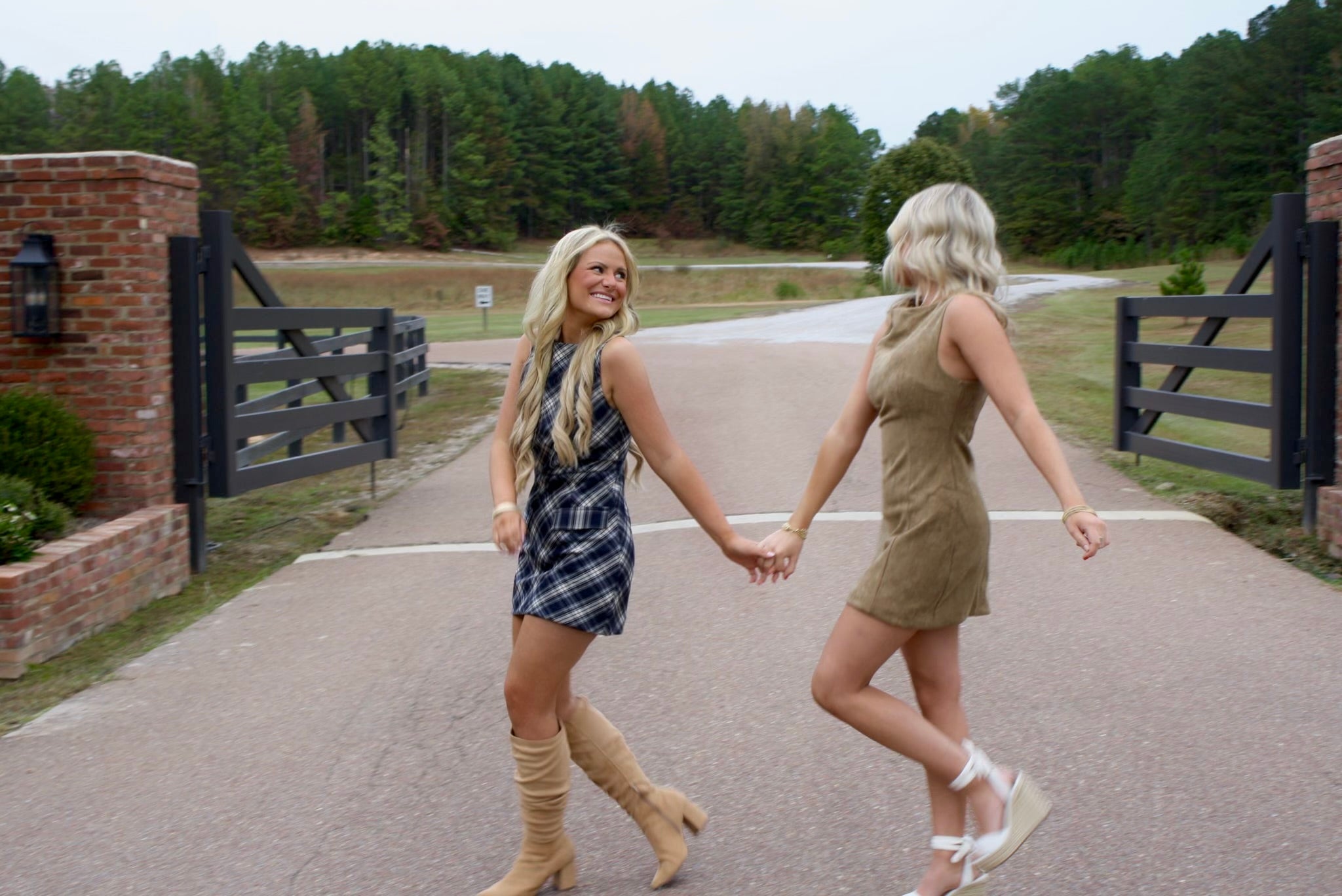 SALEM PLAID MINI DRESS