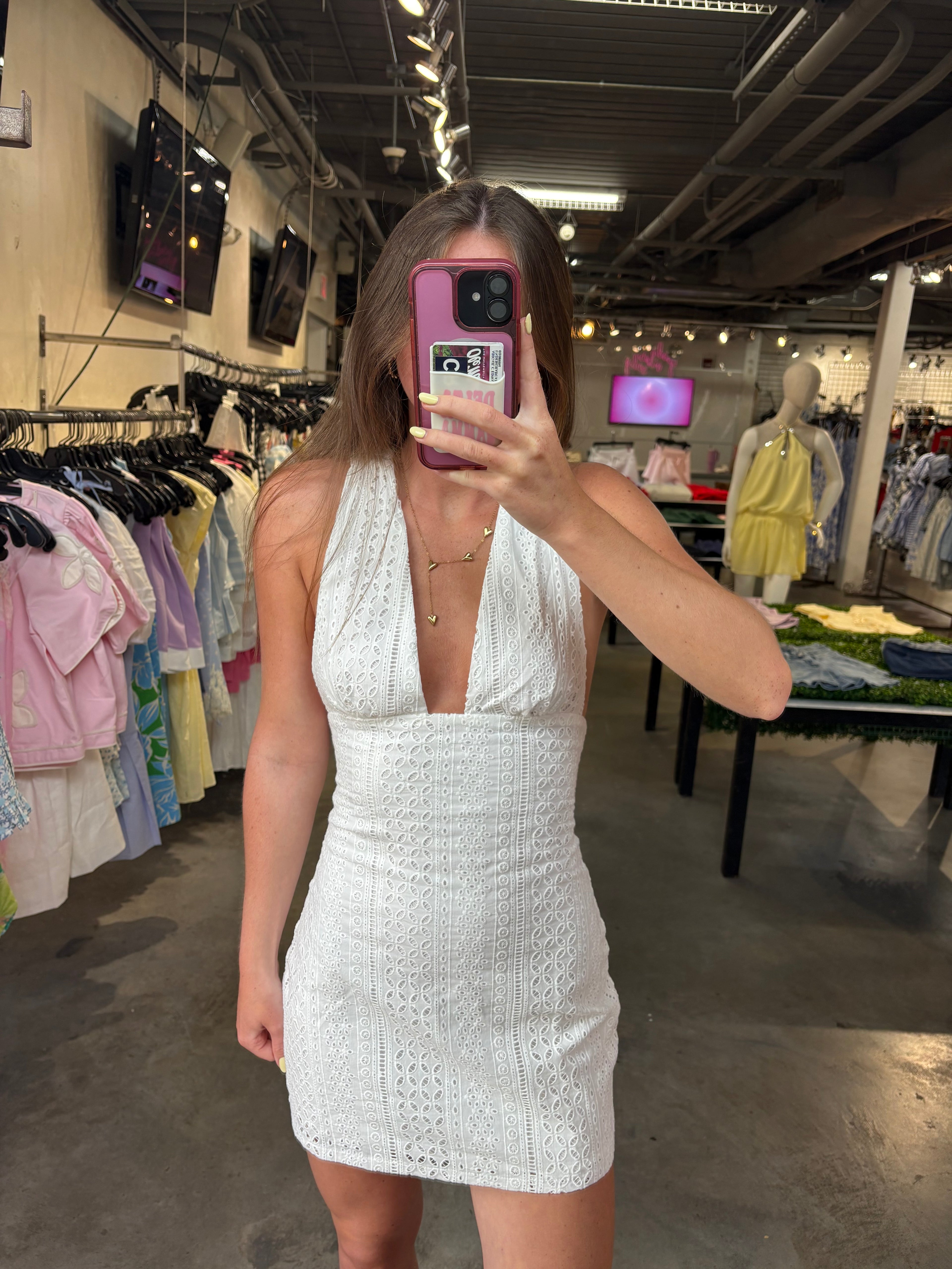 CHAROLETTE EYELET DRESS