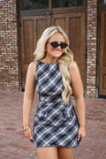 SALEM PLAID MINI DRESS