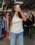 ZEBRA SATIN TOP