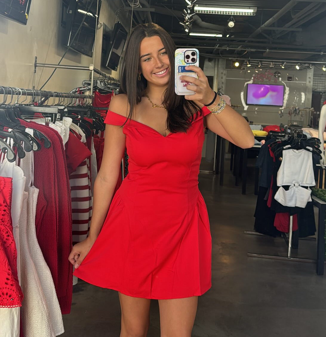 SCARLET GLOW DRESS
