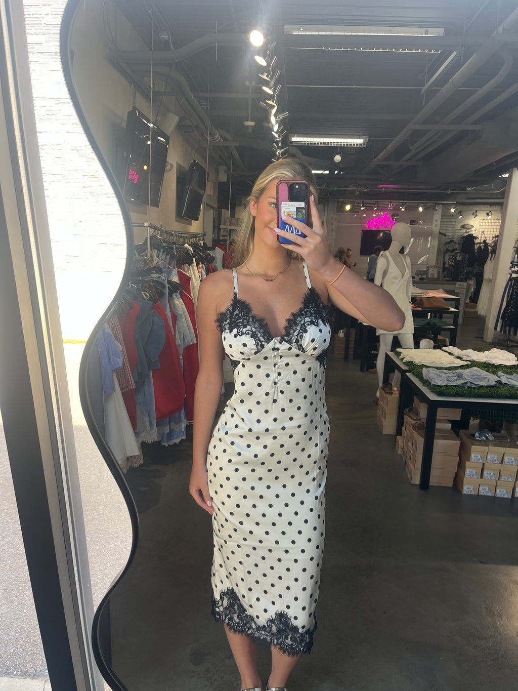 SATIN SECRET MIDI DRESS