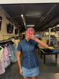 JUNE DENIM TOP