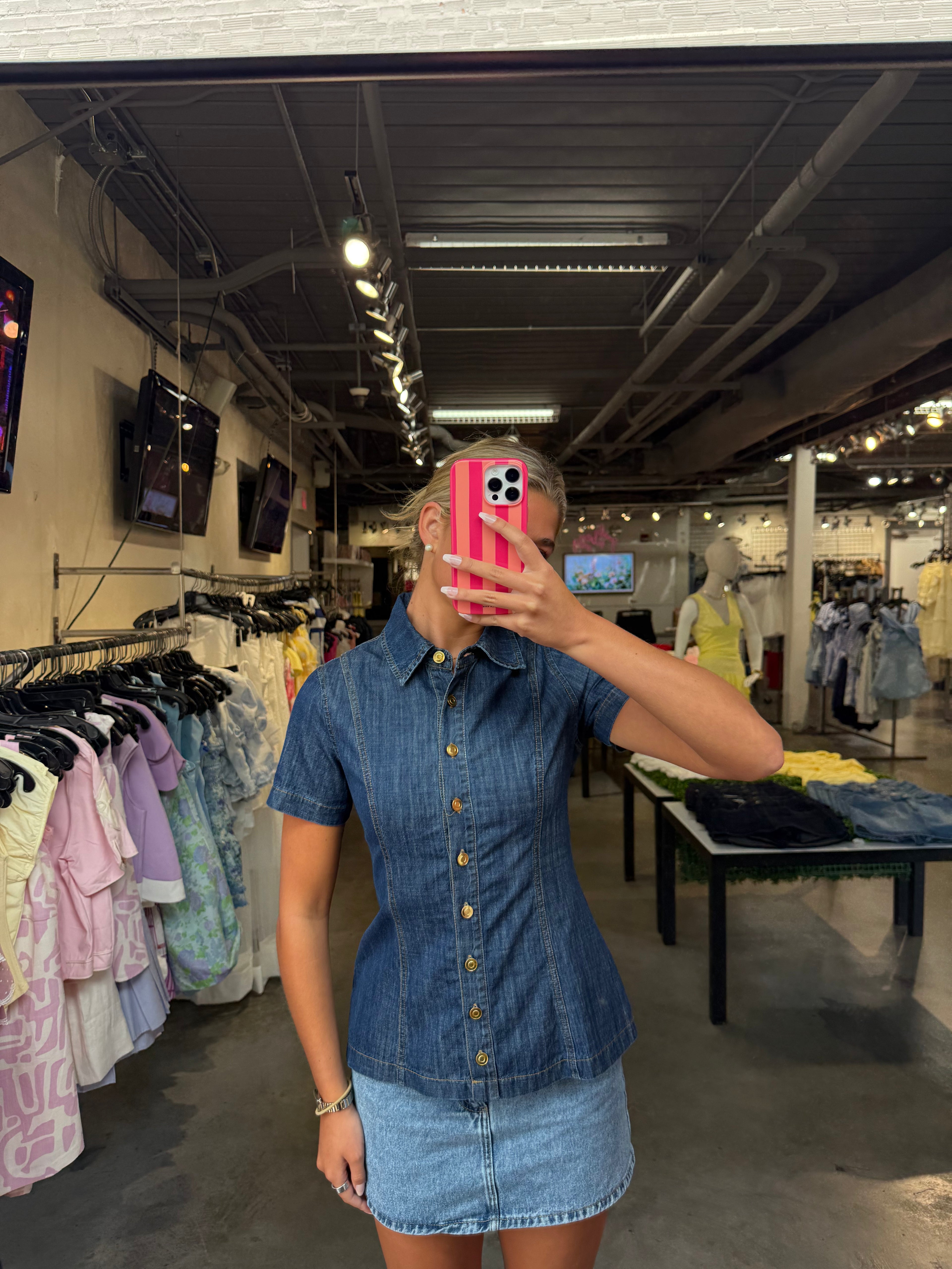 JUNE DENIM TOP