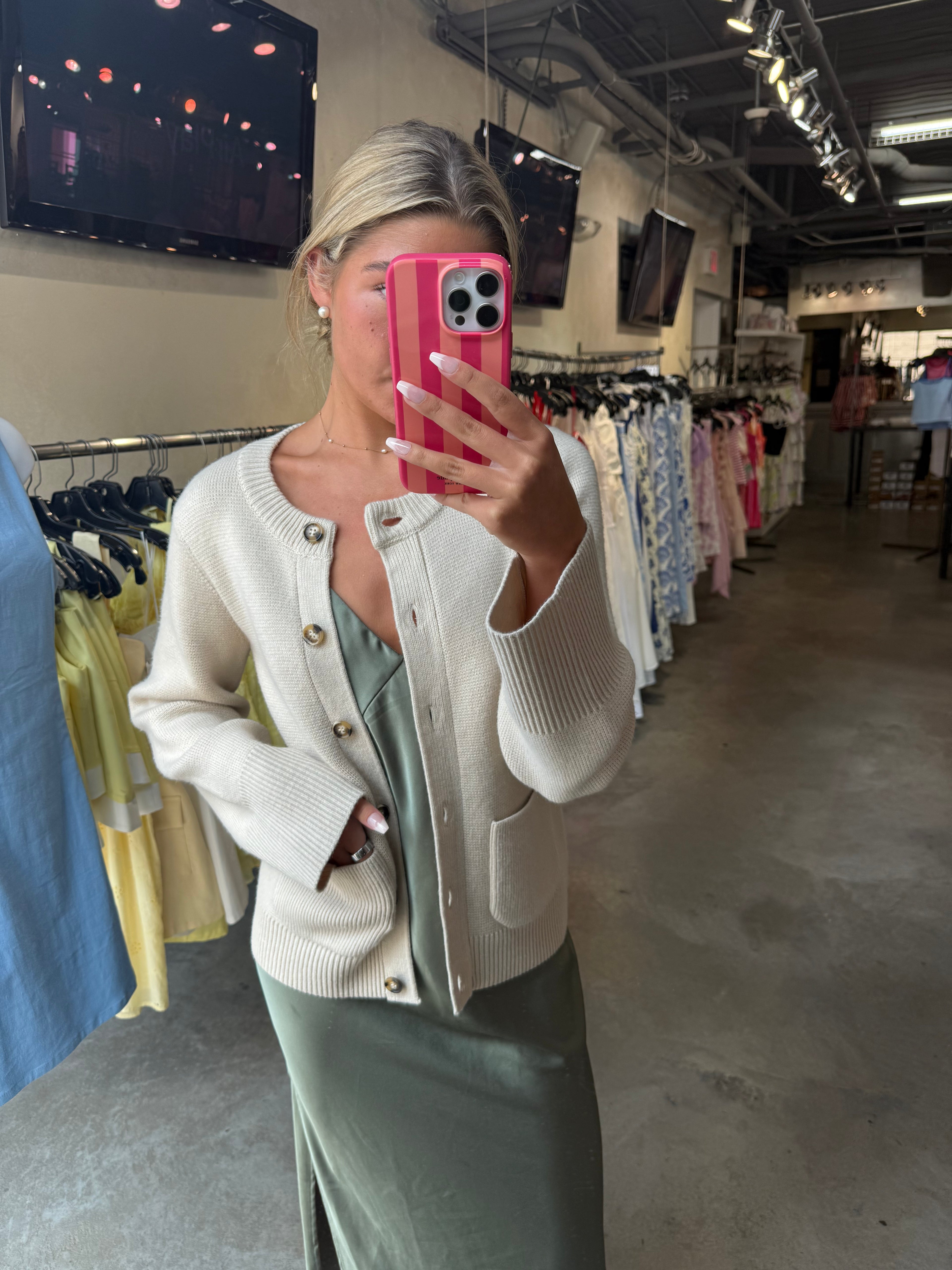CALEY POCKET SWEATER