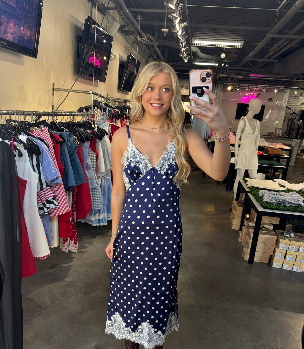 SATIN SECRET MIDI DRESS