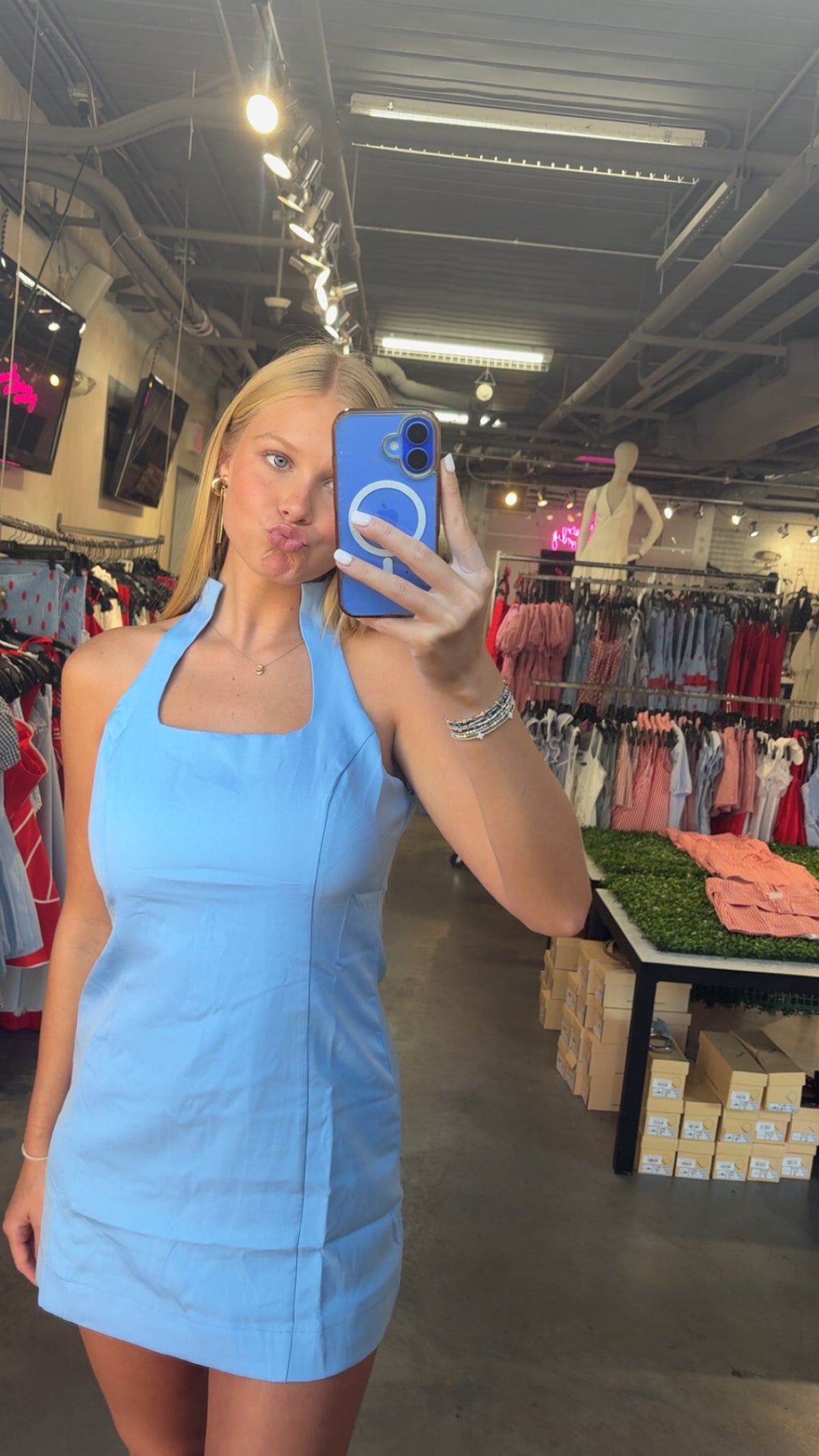 POWDER MINI DRESS