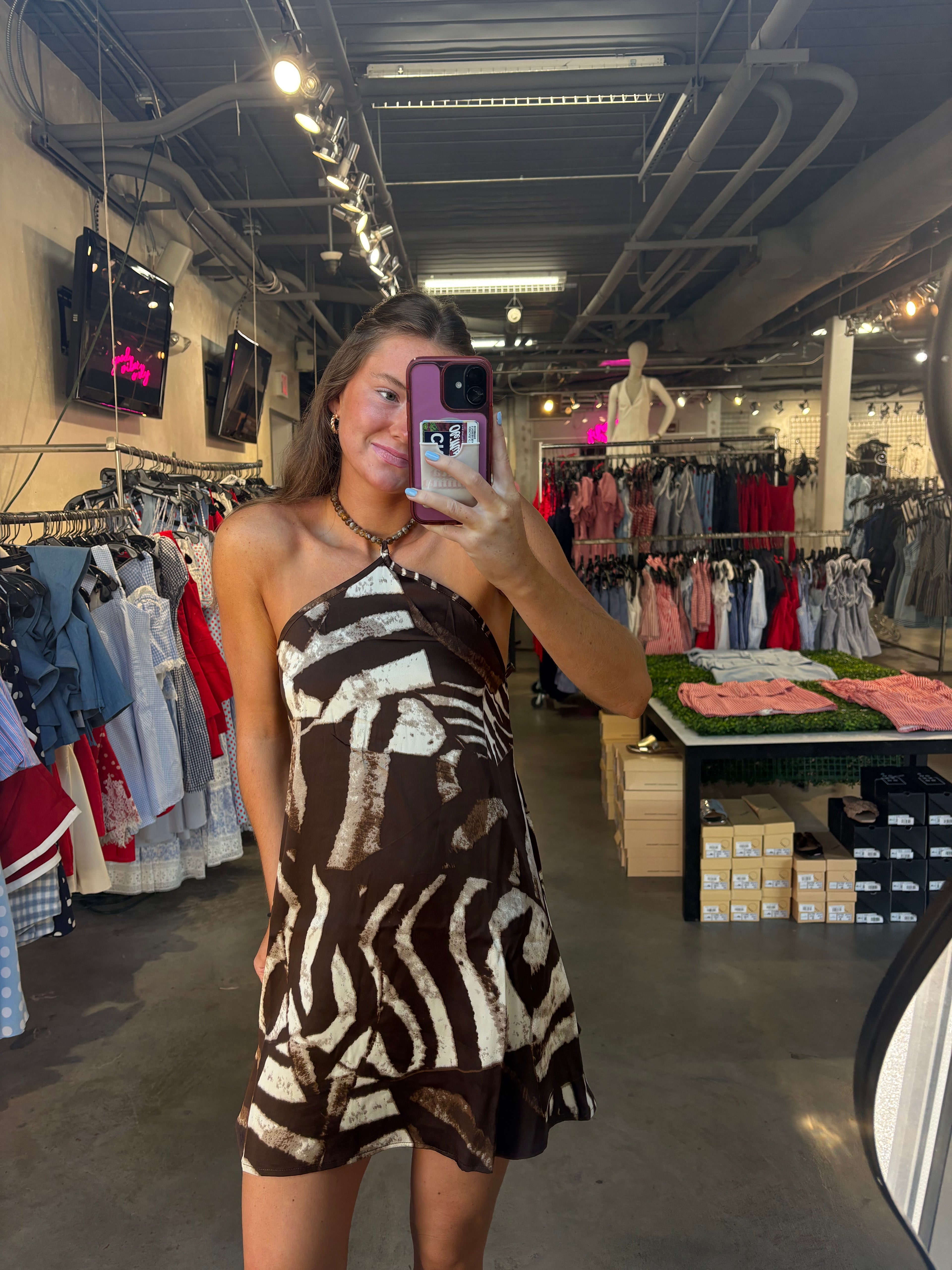 BRYNN SATIN DRESS