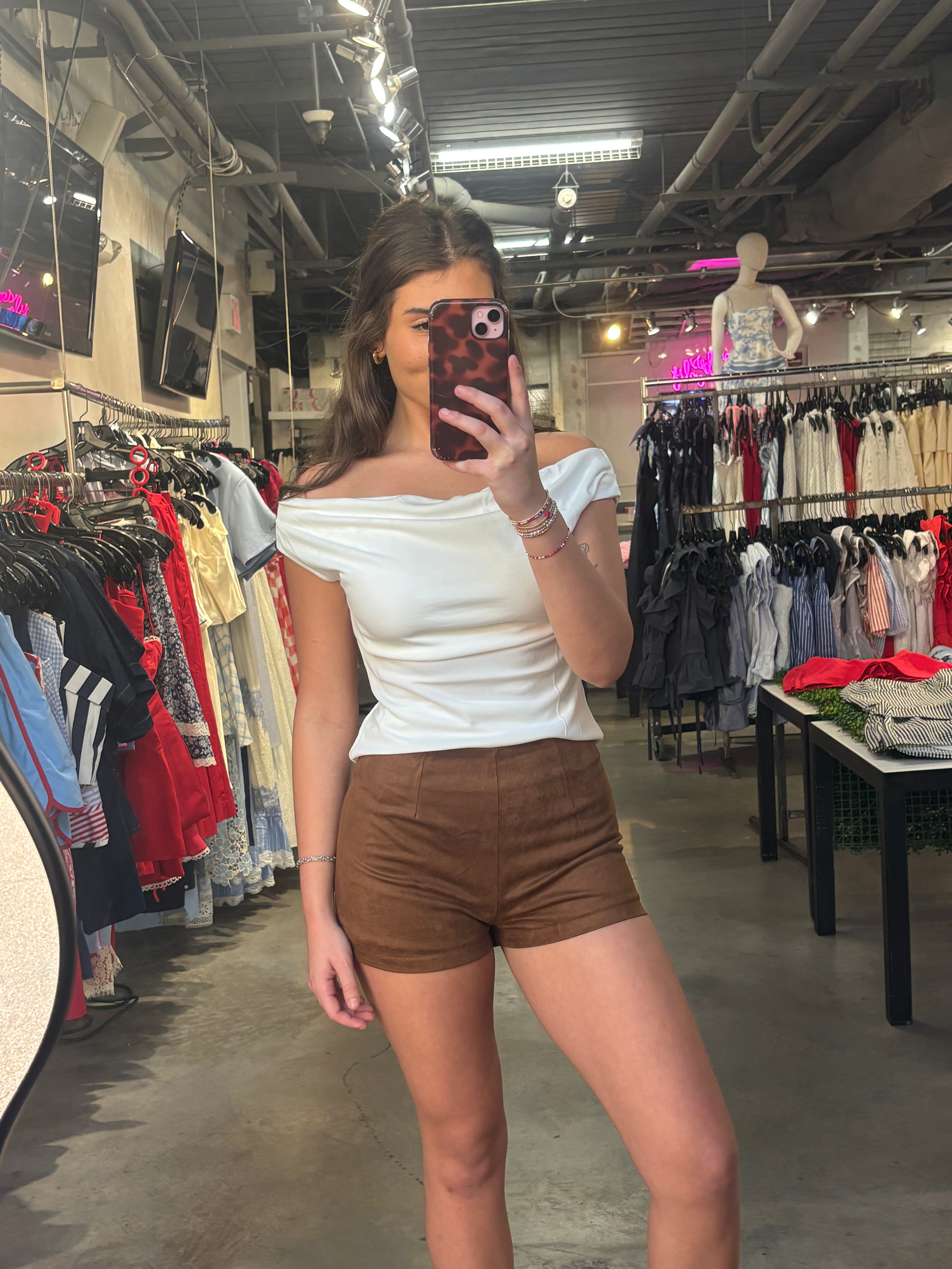 SADIE SUEDE SHORTS