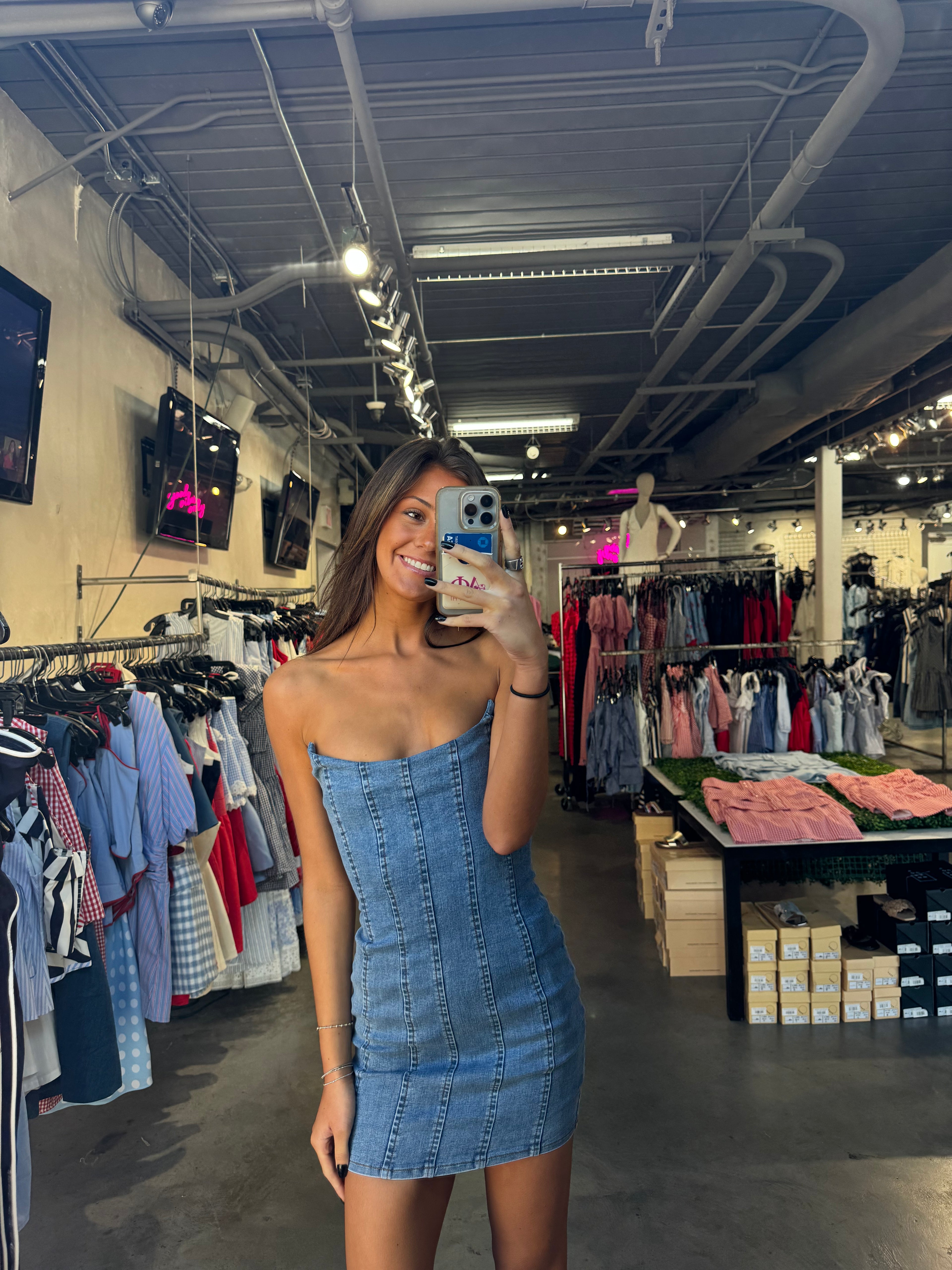 BLUE JEAN BELLE DRESS