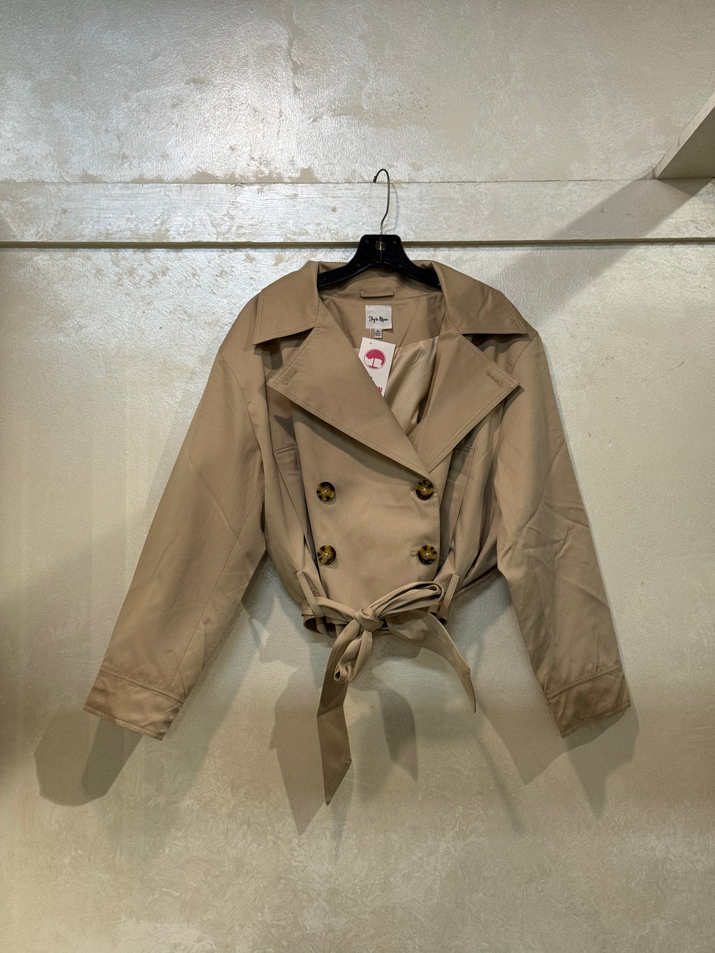 MIKAYLA CROPPED TRENCH COAT