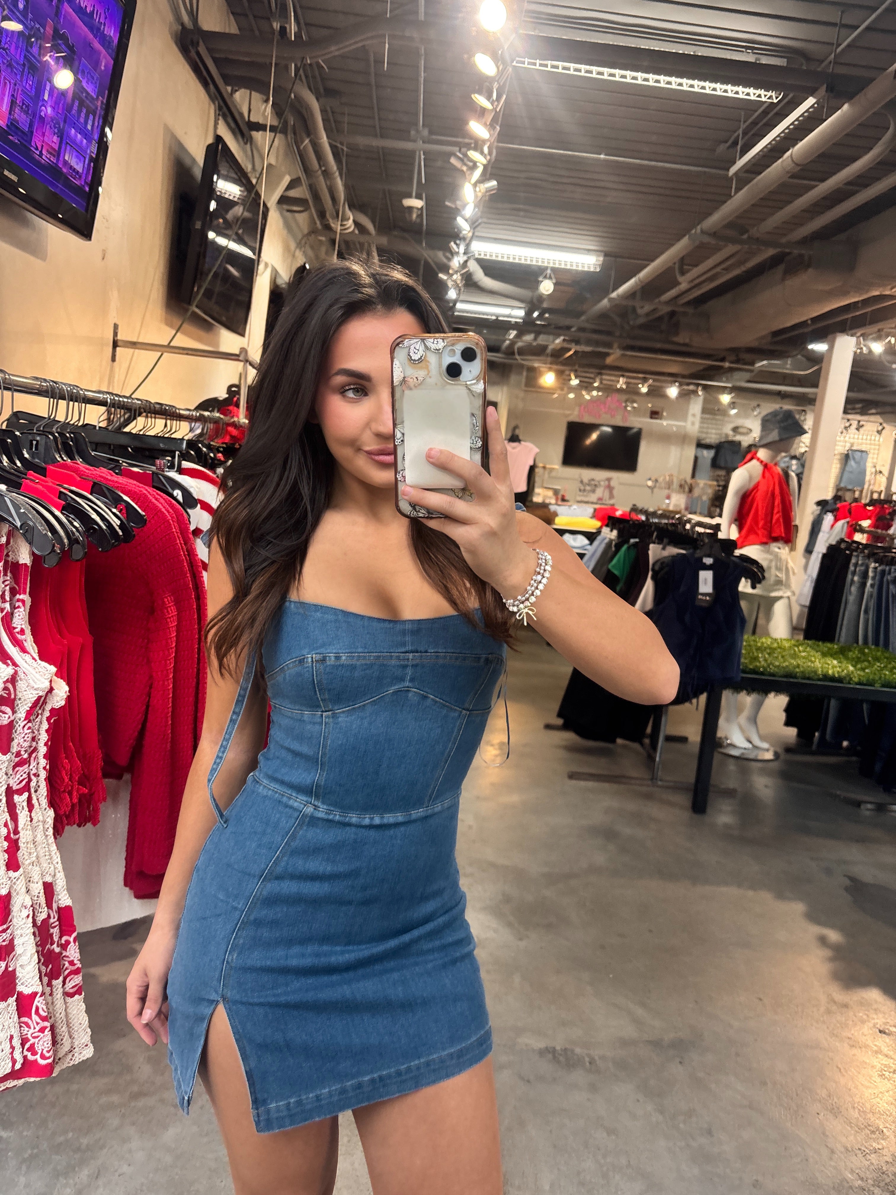 dallas denim dress