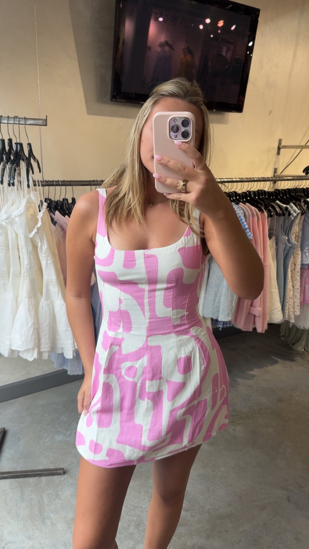 FLAMINGO FUN MINI DRESS