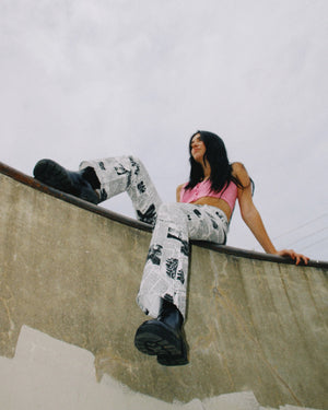 SEIZE THE DAY COTTON PRINT PANTS