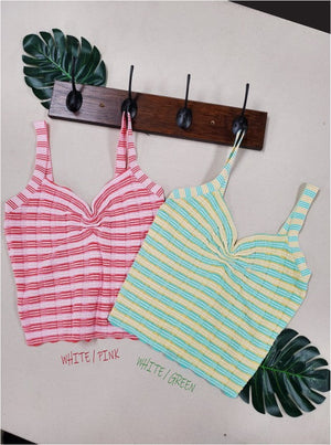 PENNIE TEXTURED SWEETHEART TANK